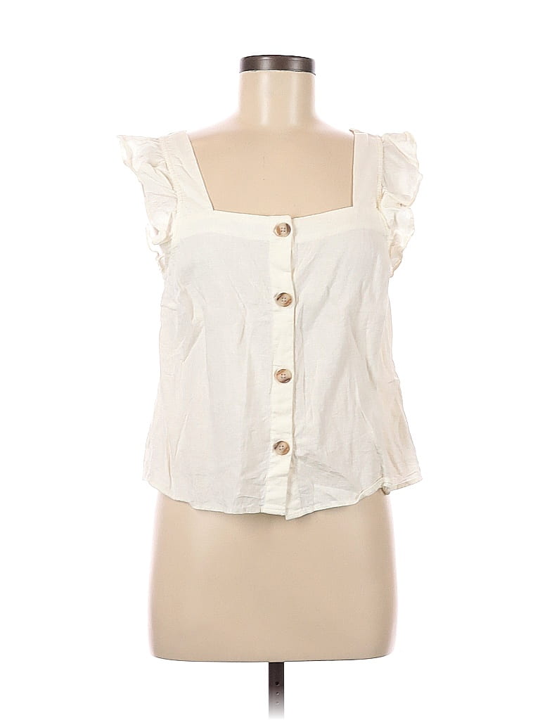 Madewell Ivory Sleeveless Blouse Size M 72 Off Thredup