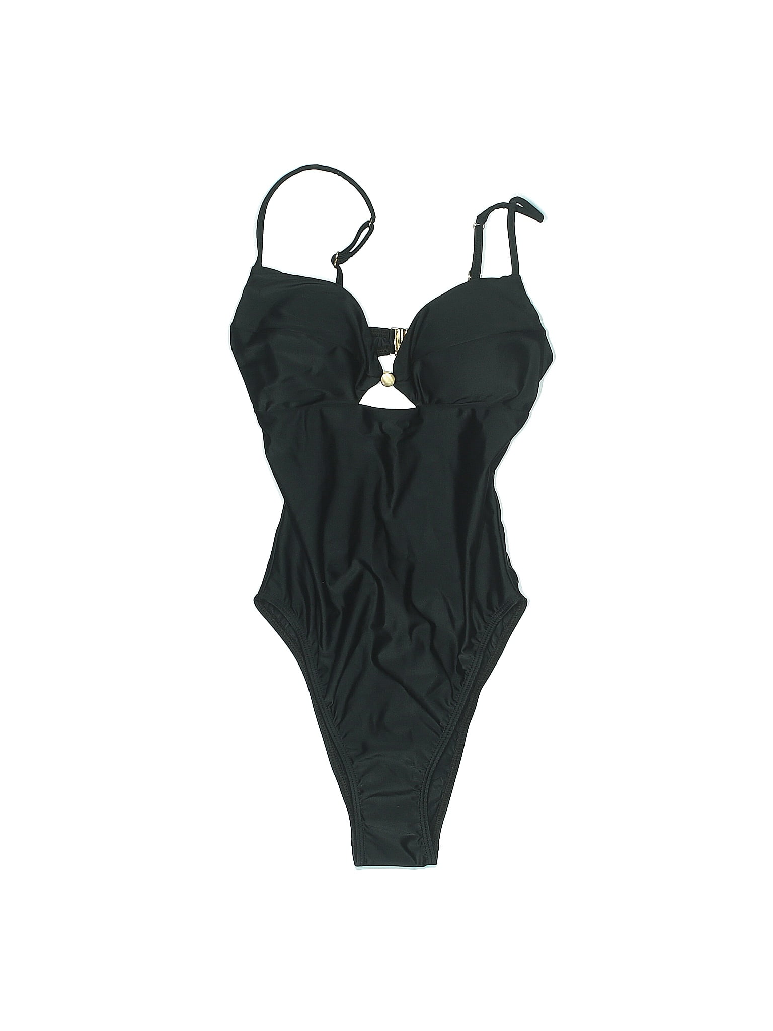 Vix by Paula Hermanny Solid Black One Piece Swimsuit Size S - 72% off ...