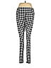For The Republic 100% Polyester Checkered-gingham Houndstooth Argyle Grid Plaid Black Leggings Size S - photo 1
