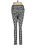 For The Republic 100% Polyester Checkered-gingham Houndstooth Argyle Grid Plaid Black Leggings Size S - photo 2