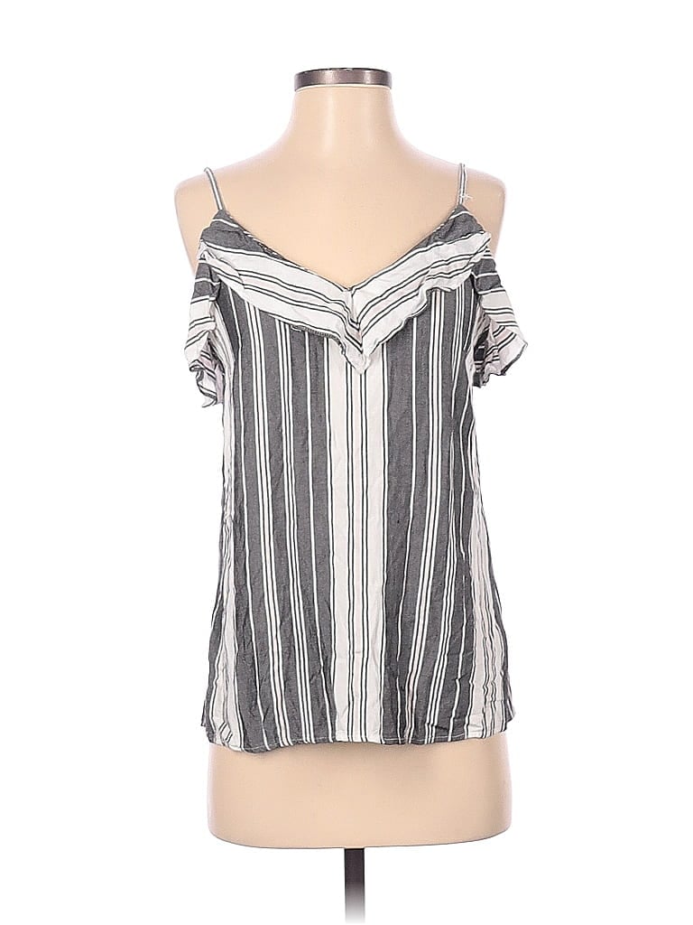 Click to view more detailed imagery on our partner's website Pre-owned Drew Sleeveless Blouse In Silver
