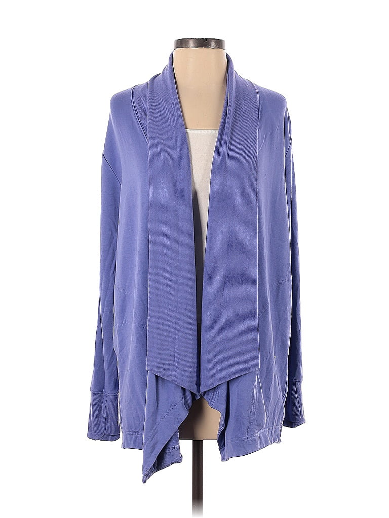 Athleta Color Block Solid Blue Purple Cardigan Size S - 64% off | thredUP