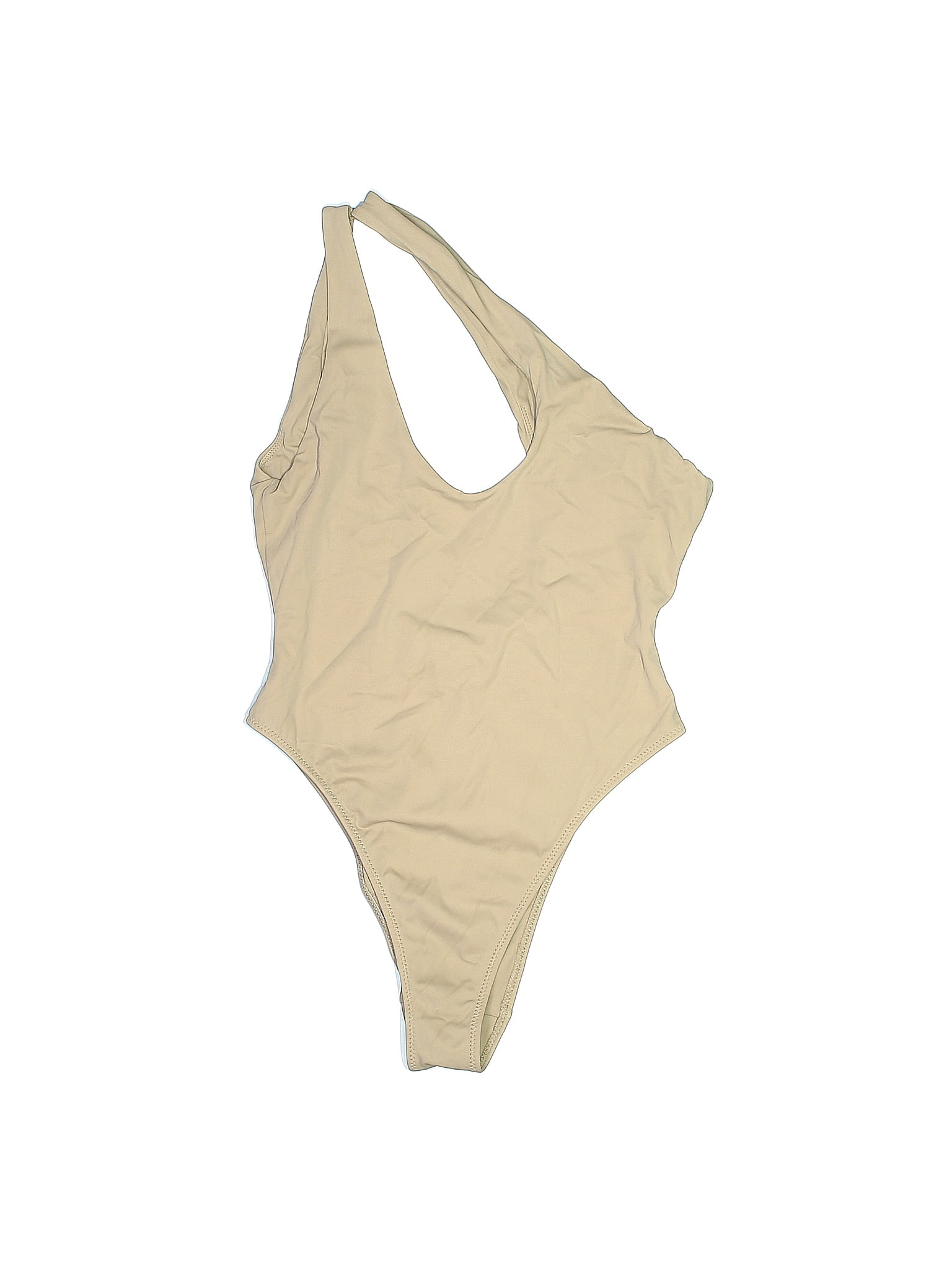 LA Hearts Solid Tan One Piece Swimsuit Size XS 57 off thredUP