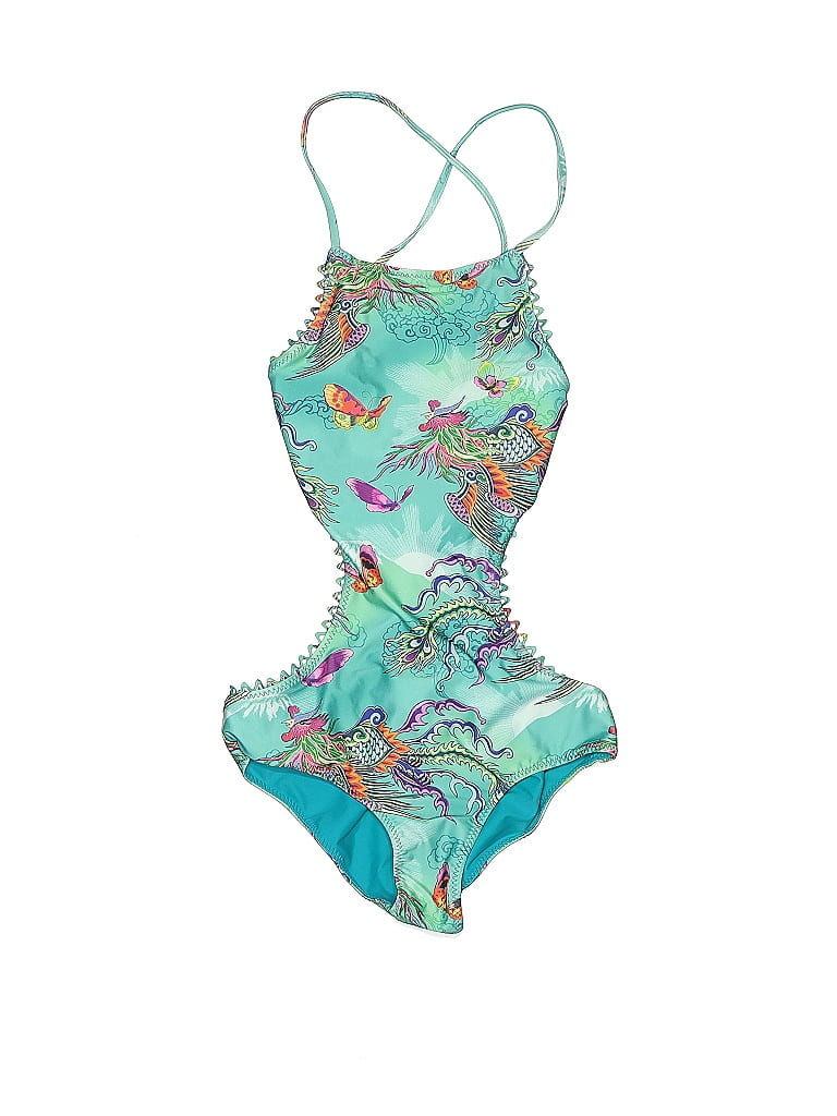 Hollie Watman Blue Teal One Piece Swimsuit Size XS 67 off thredUP
