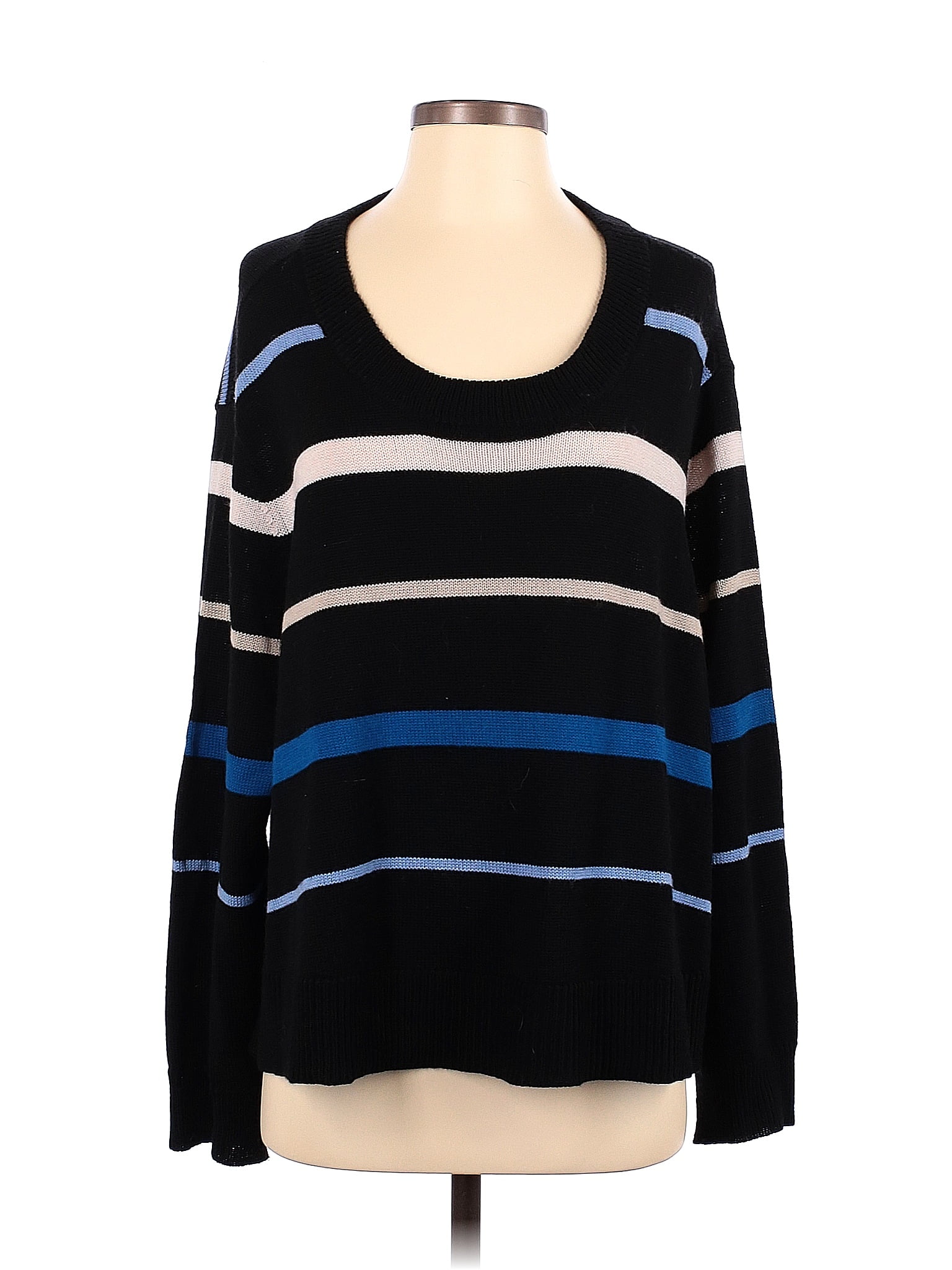 11. Honore Color Block Stripes Black Pullover Sweater Size 2 - 74% off ...