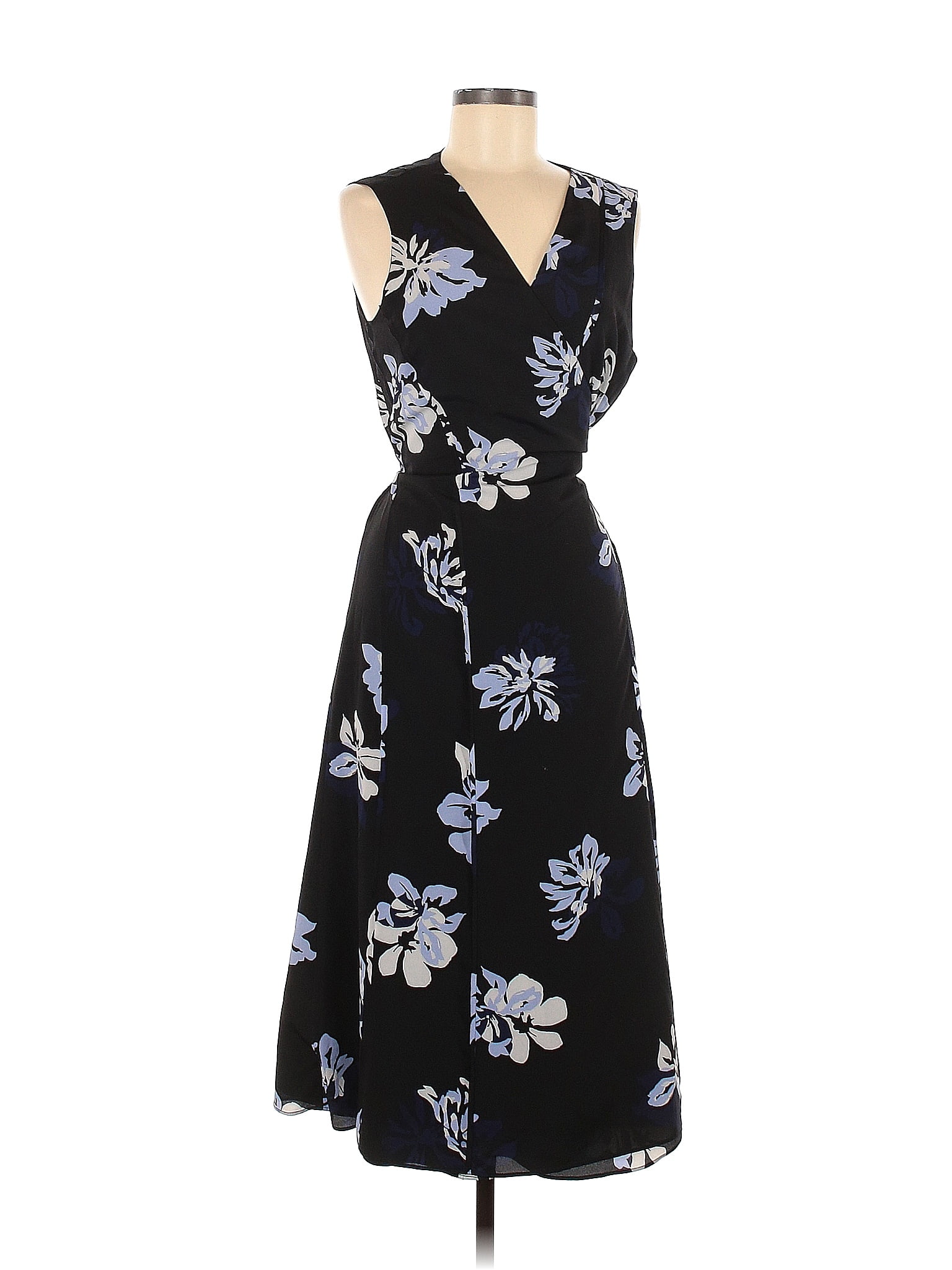 Banana Republic Floral Black Cocktail Dress Size L - 73% off | thredUP