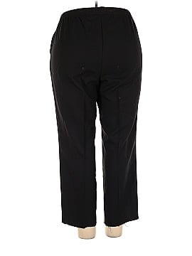 White Stag Women's Pull On Elastic Waist Casual Black Pants Size M 8-10  Petite – IBBY