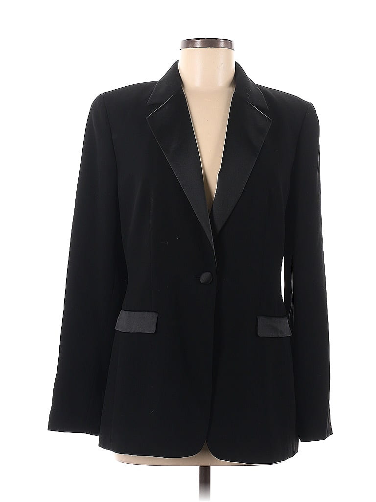 Inc International Concepts 100 Polyester Black Blazer Size 8 69 Off