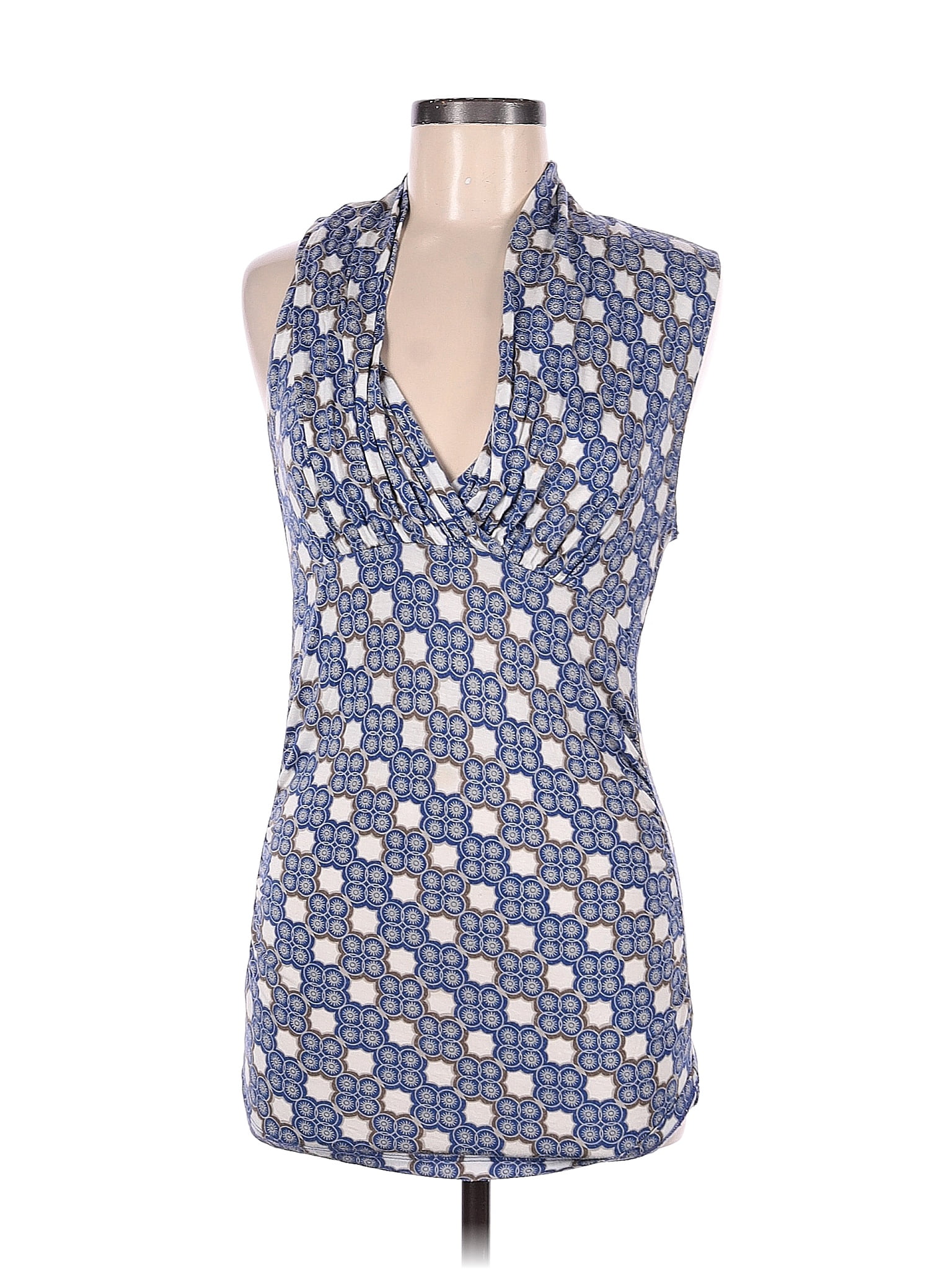 Ann Taylor Factory Blue Sleeveless Top Size M - 52% off | thredUP