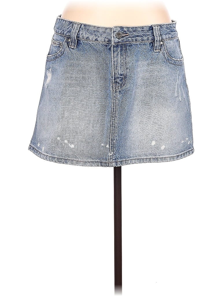 Pre-owned Assorted Brands Denim Skirt In Blue