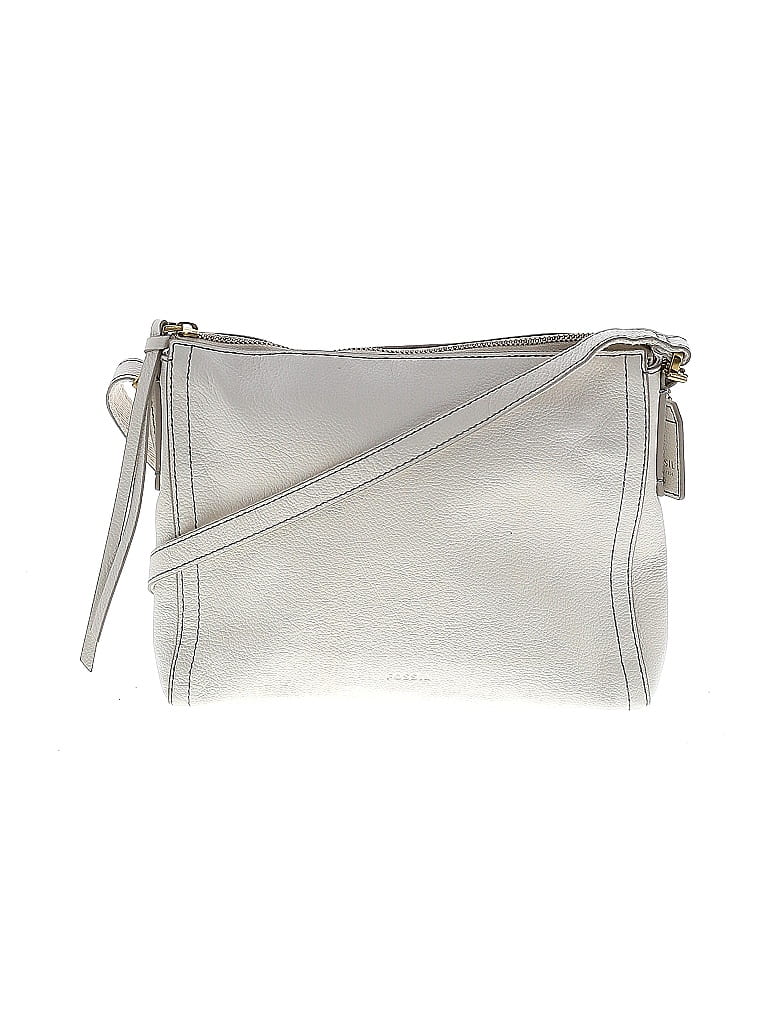 Fossil 100% Leather White Leather Crossbody Bag One Size - 71% off ...