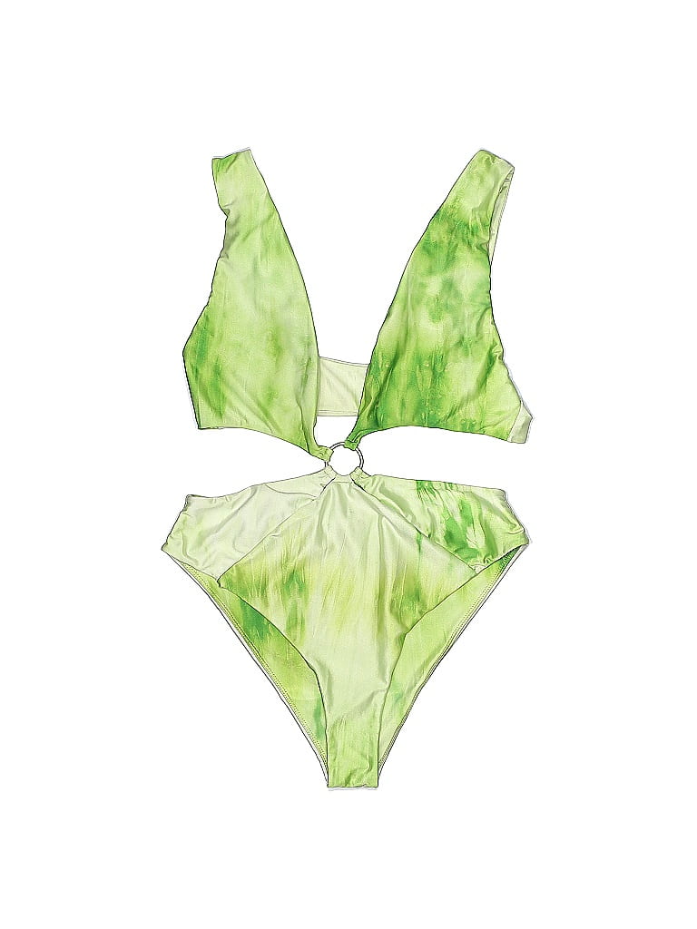 Lovers + Friends Green One Piece Swimsuit Size M 72 off thredUP