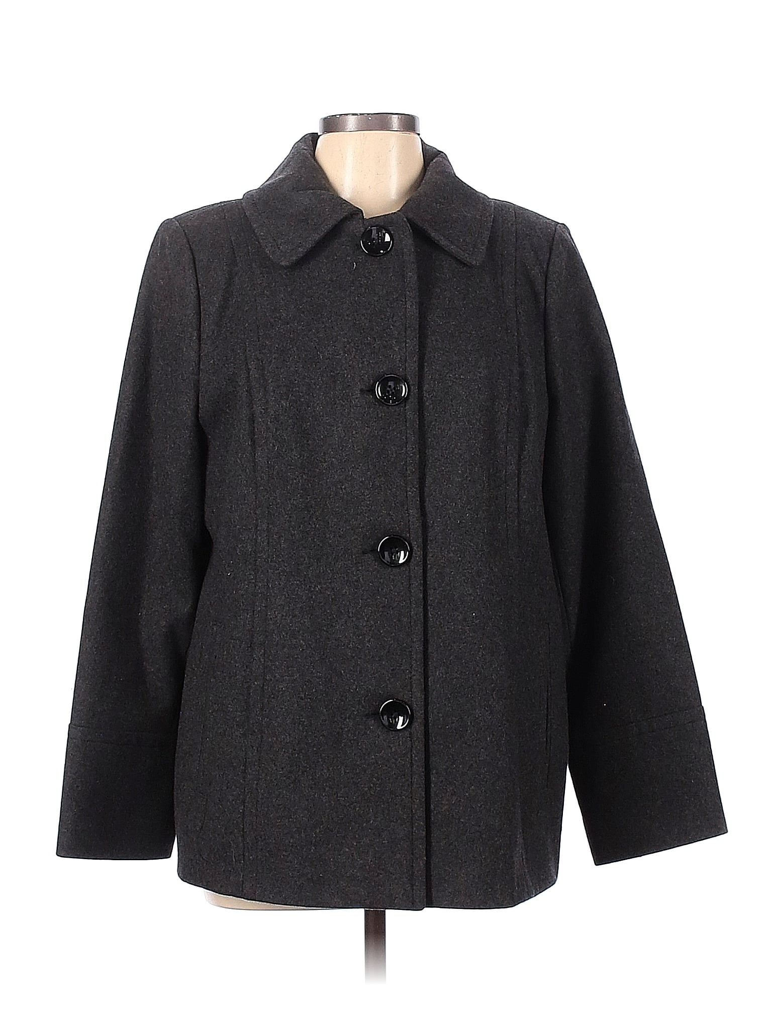 London Fog 100% Polyester Gray Jacket Size L - 74% off | thredUP