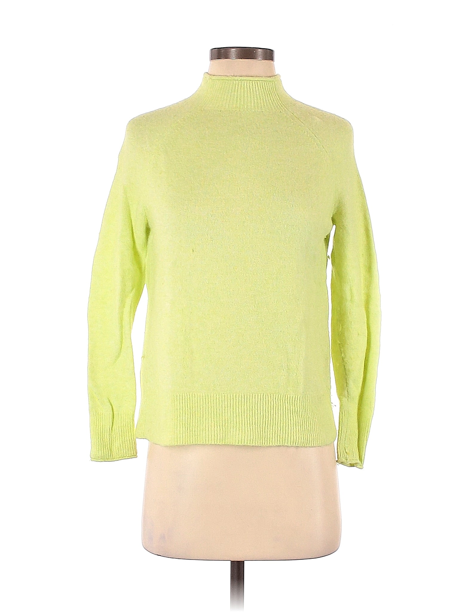 Pull Col Roulé J.Crew Femme - Taille M - Vert - Mélange De Laine - Occasion