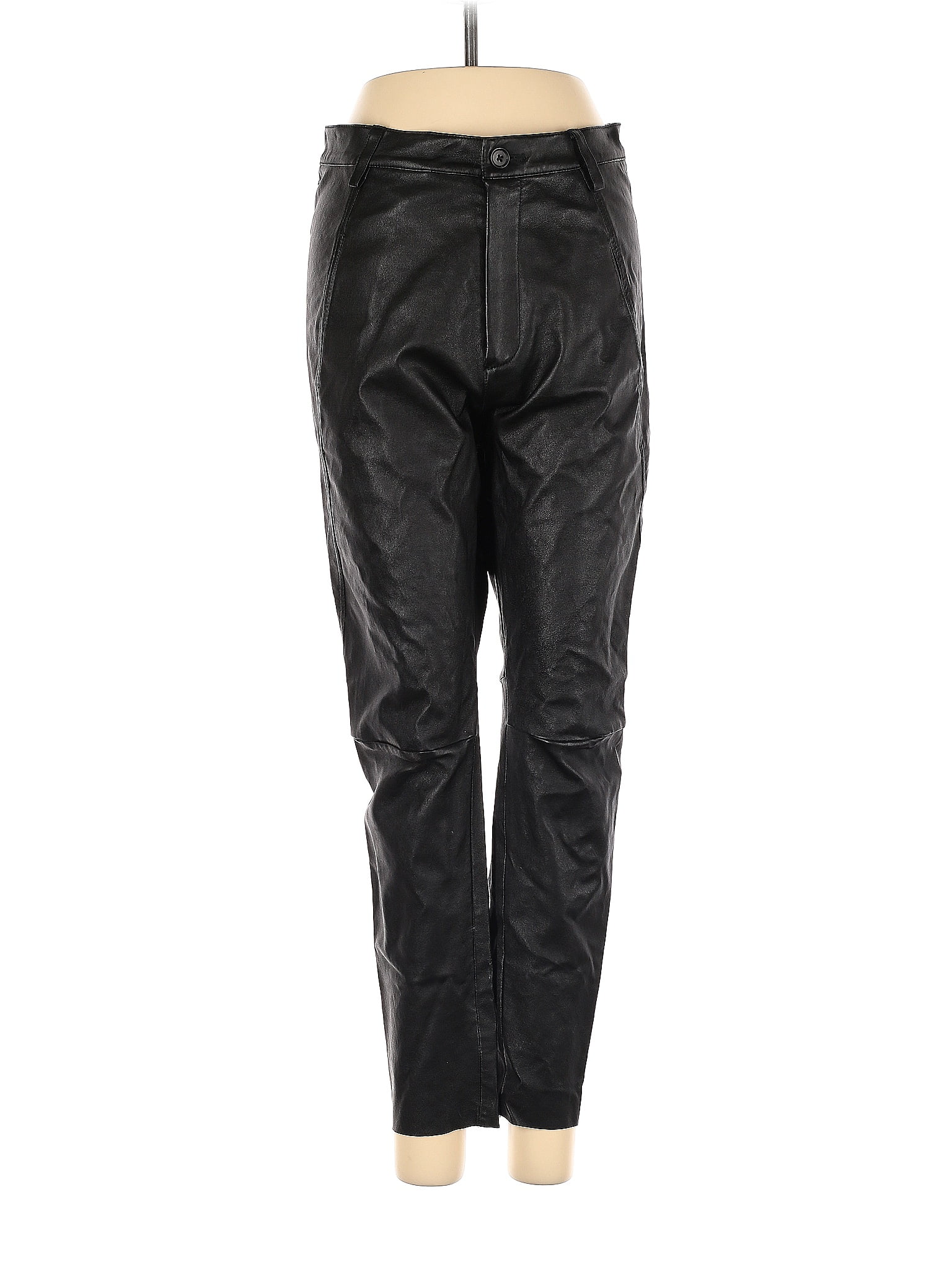 Scanlan Theodore 100% Leather Solid Black Leather Pants Size 4 - 83% ...