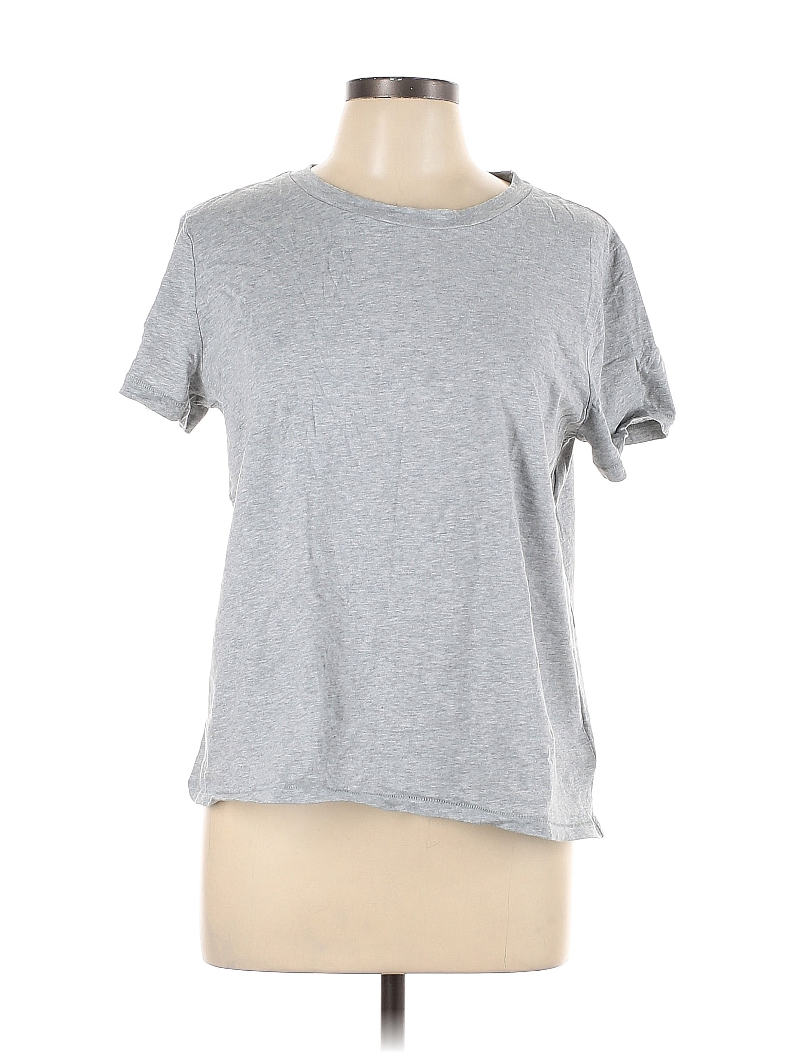 Gap 100% Cotton Gray Short Sleeve T-Shirt Size L - 70% off | thredUP