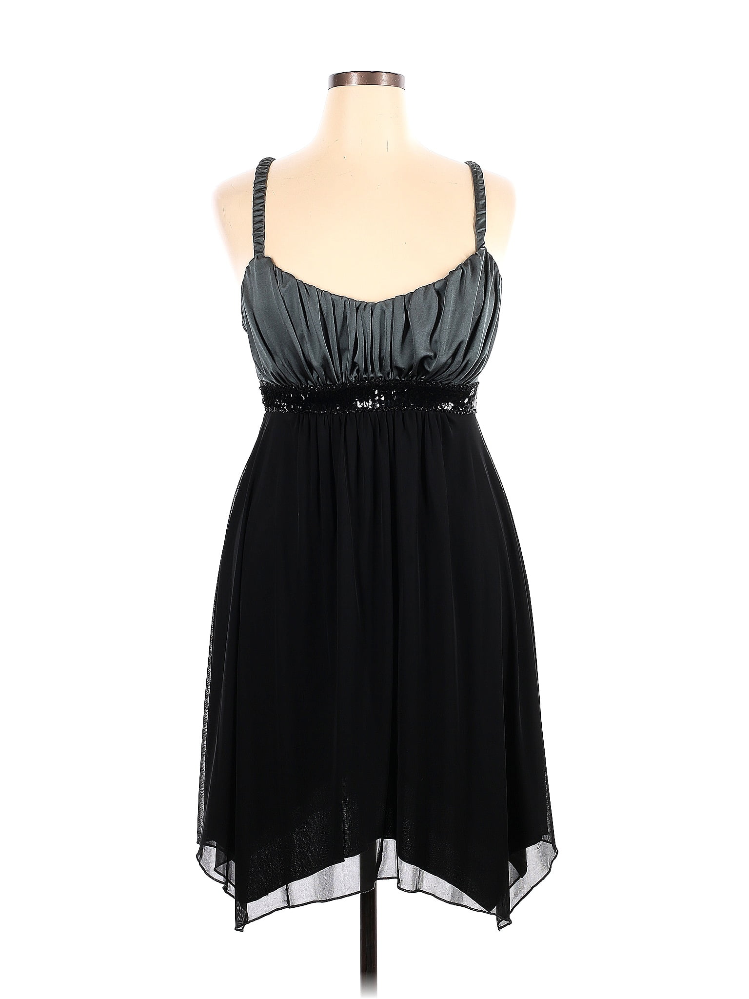 Enfocus 100% Polyester Black Cocktail Dress Size 16 - 53% off | ThredUp