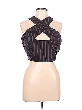 Charcoal Sleeveless Blouse (view 1)