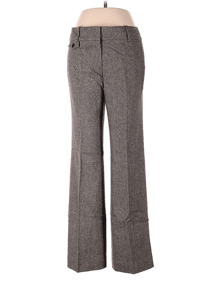 Ann Taylor Marled Tweed Chevron-herringbone Gray Dress Pants Size 4 (Petite) - photo 1