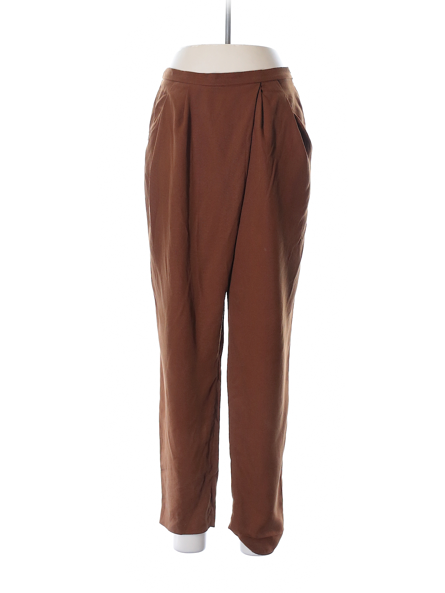 Zara Solid Brown Dress Pants Size M - 70% off | thredUP
