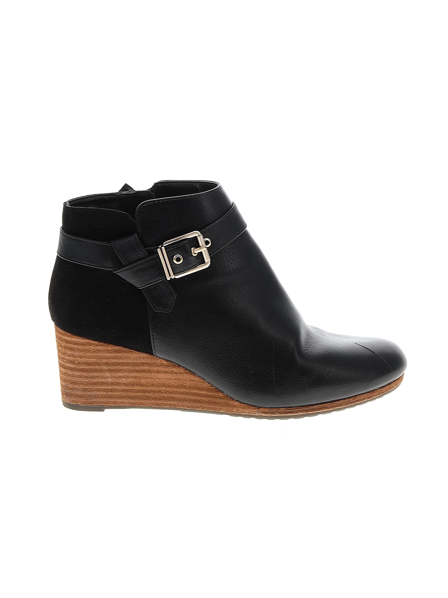 Dr scholls best sale black wedge booties