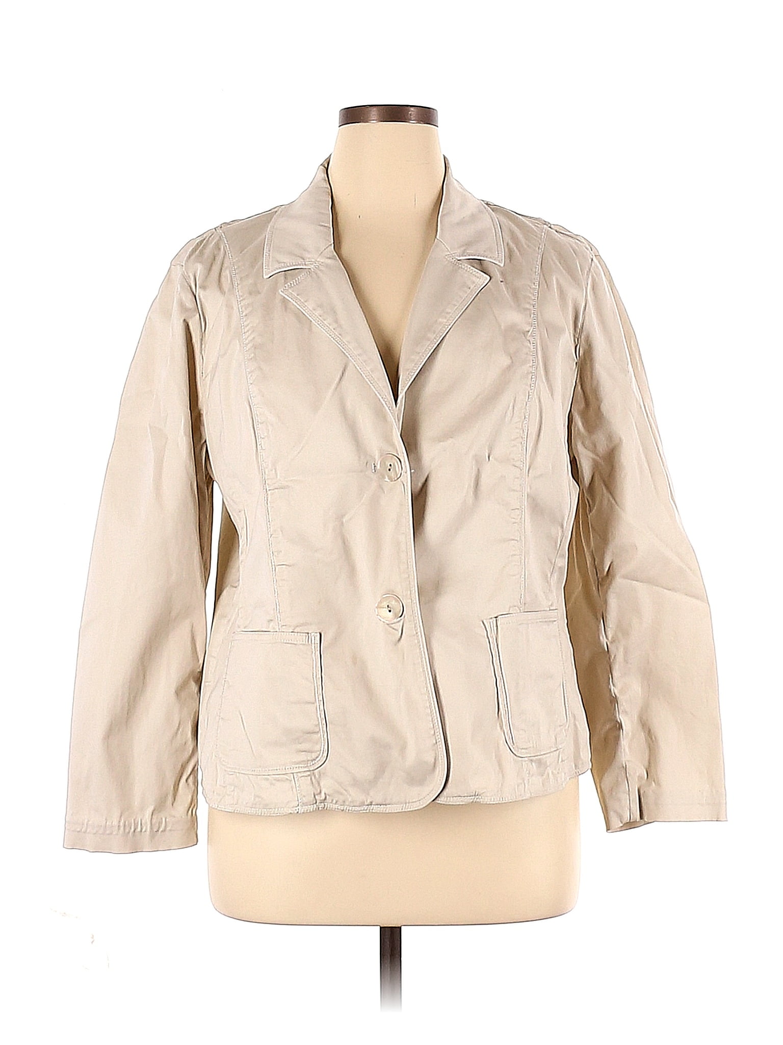 J.Jill Tan Coat Size XL - 70% off | thredUP