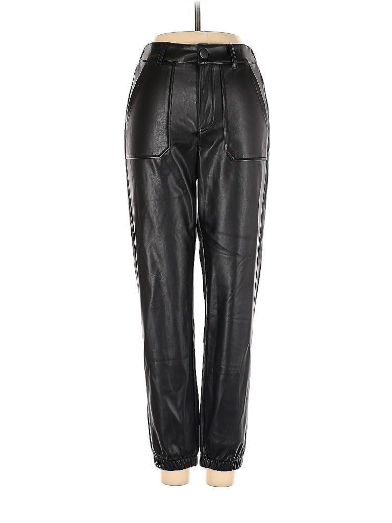 Pre-owned Kendall & Kylie Faux Leather Pants In Black