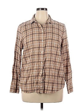 J.Crew Factory Store Long Sleeve Button-Down Shirt (view 1)