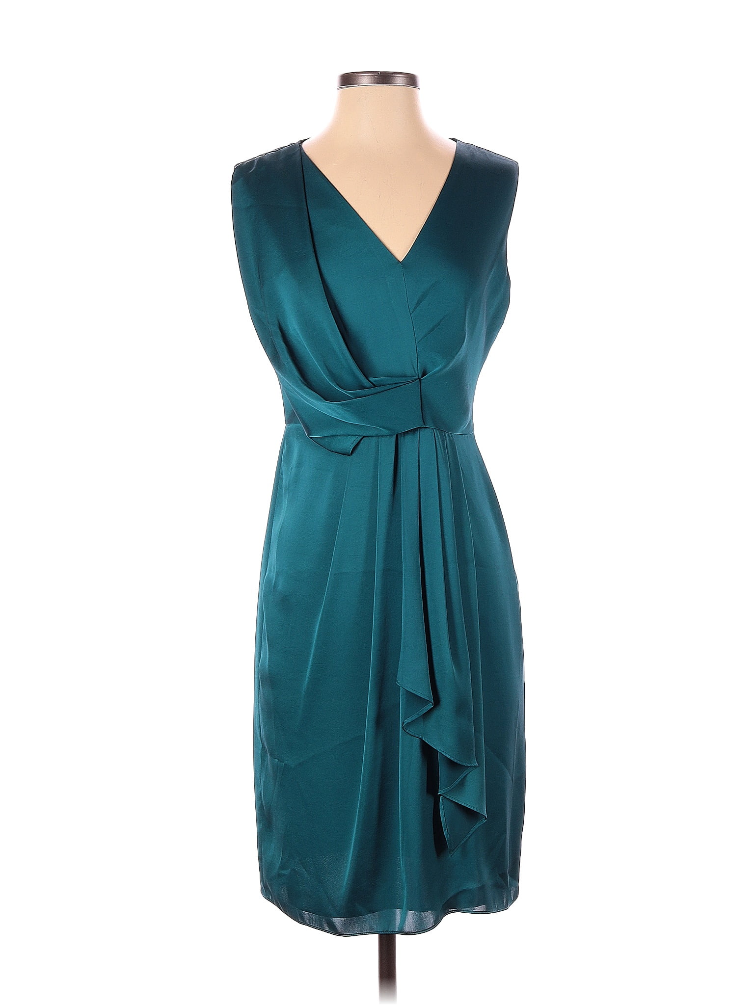 Shoshanna 100 Polyester Teal Cocktail Dress Size 2 82 Off Thredup