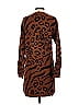 Line & Dot Leopard Print Tortoise Animal Print Brown Casual Dress Size S - photo 2