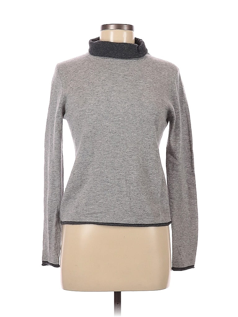 M Magaschoni 100% Cashmere Gray Cashmere Pullover Sweater Size M - 63% ...