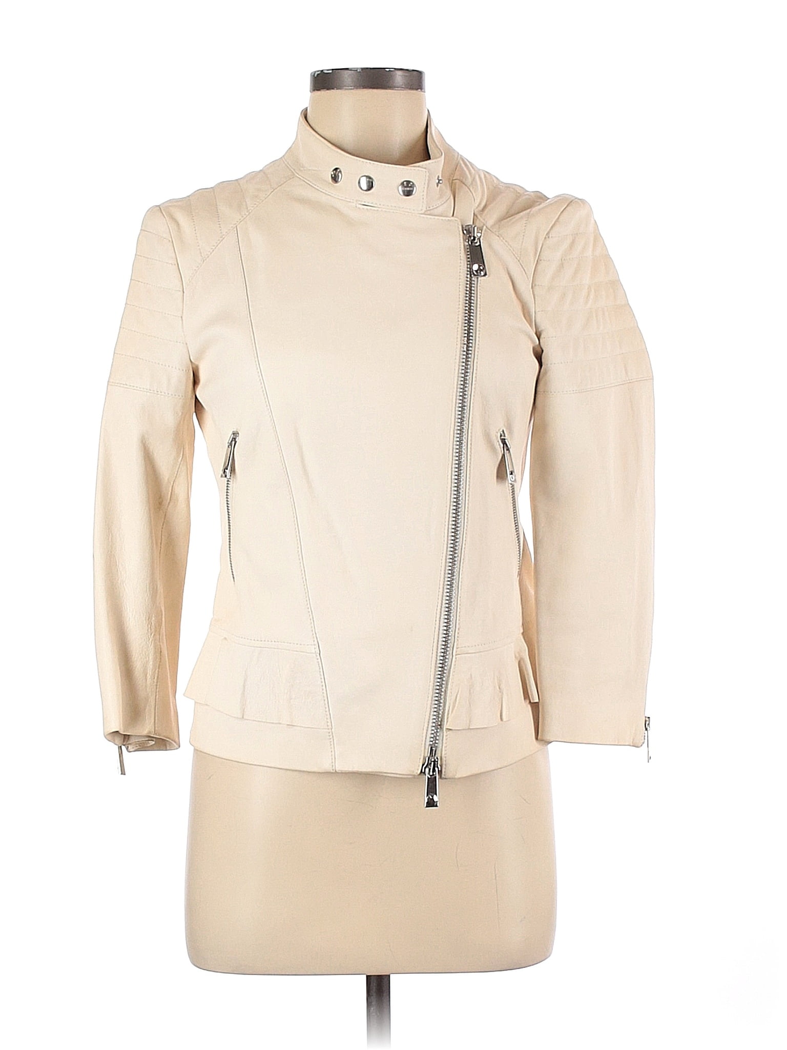PINKO Brown Goatskin Sleveless Jacket main image 1