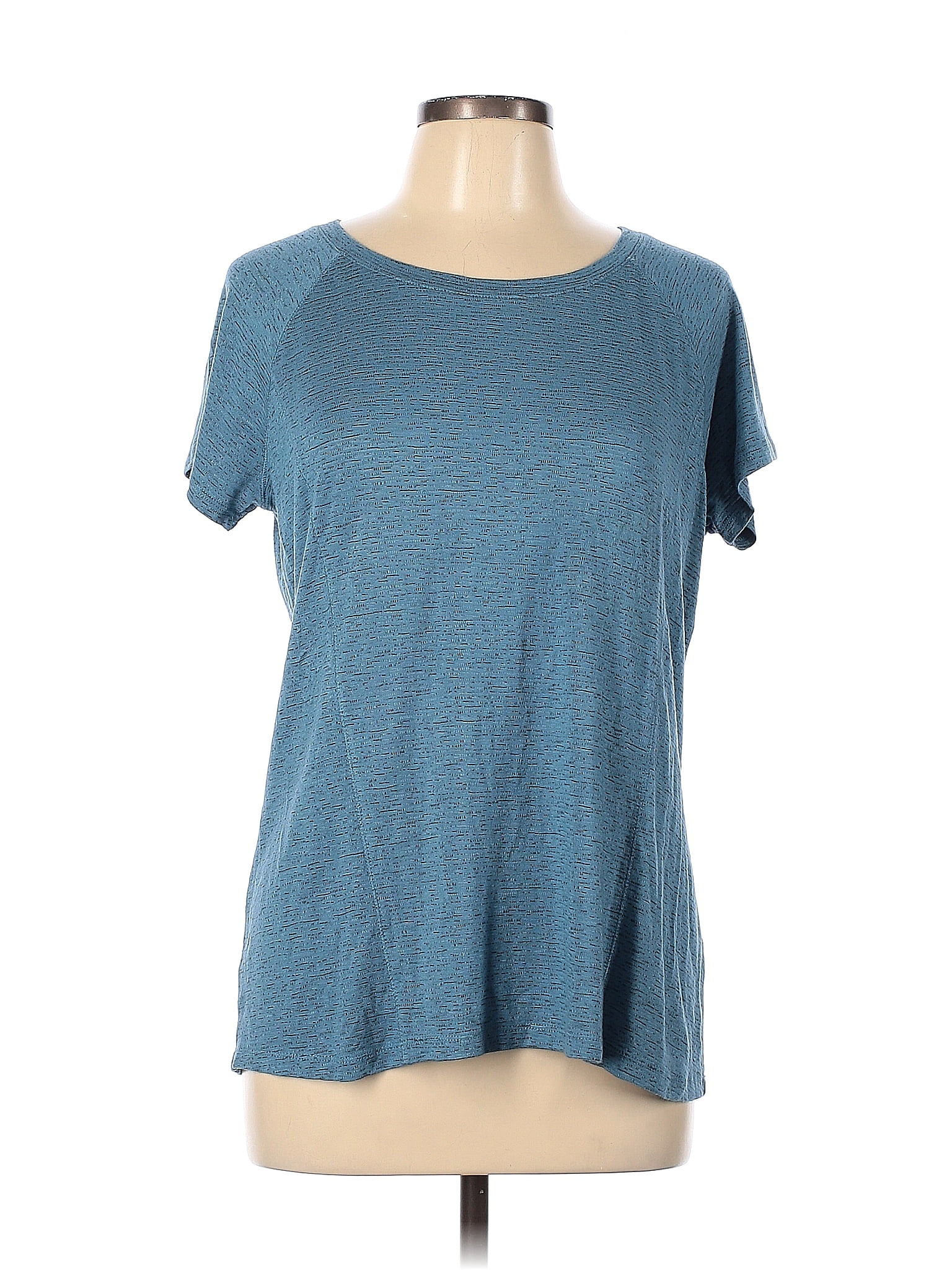 Christopher & Banks Teal Short Sleeve T-Shirt Size L (Petite) - 56% off ...