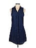 Julie Brown 100% Cotton Blue Casual Dress Size 6 - photo 1