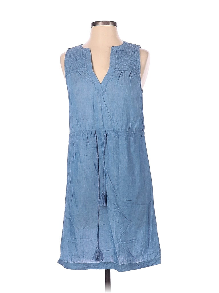 Ann Taylor LOFT Blue Casual Dress Size XS - photo 1