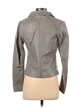 Aqua Leather Jacket (view 2)