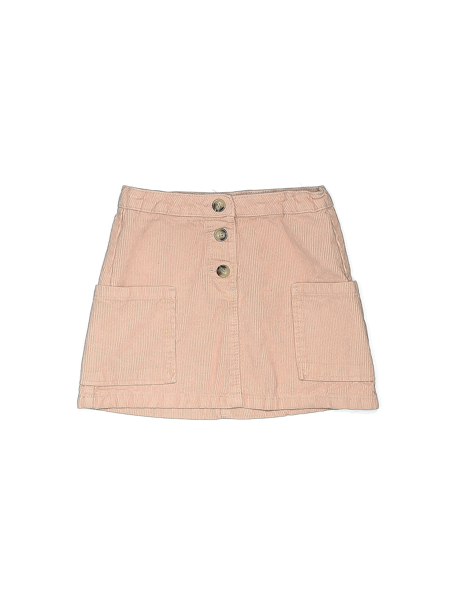 Zara Kids 100 Cotton Tan Skirt Size 8 68 off thredUP