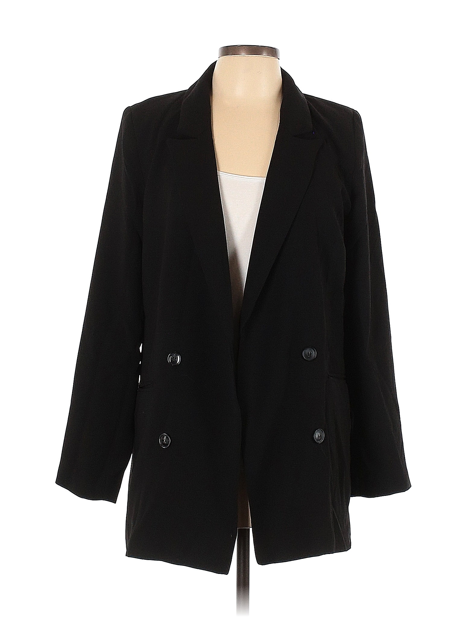 Rachel Zoe 100% Polyester Black Jacket Size L - 80% off | thredUP