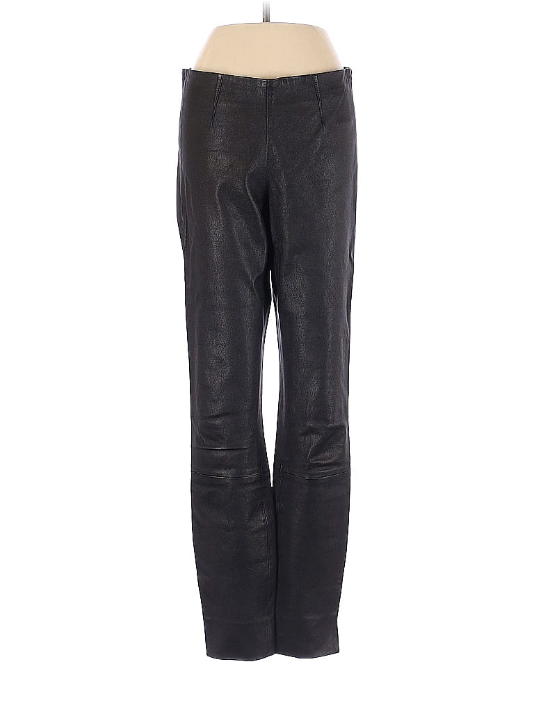 Theory 100% Lamb Black Leather Pants Size 4 - 83% off | thredUP