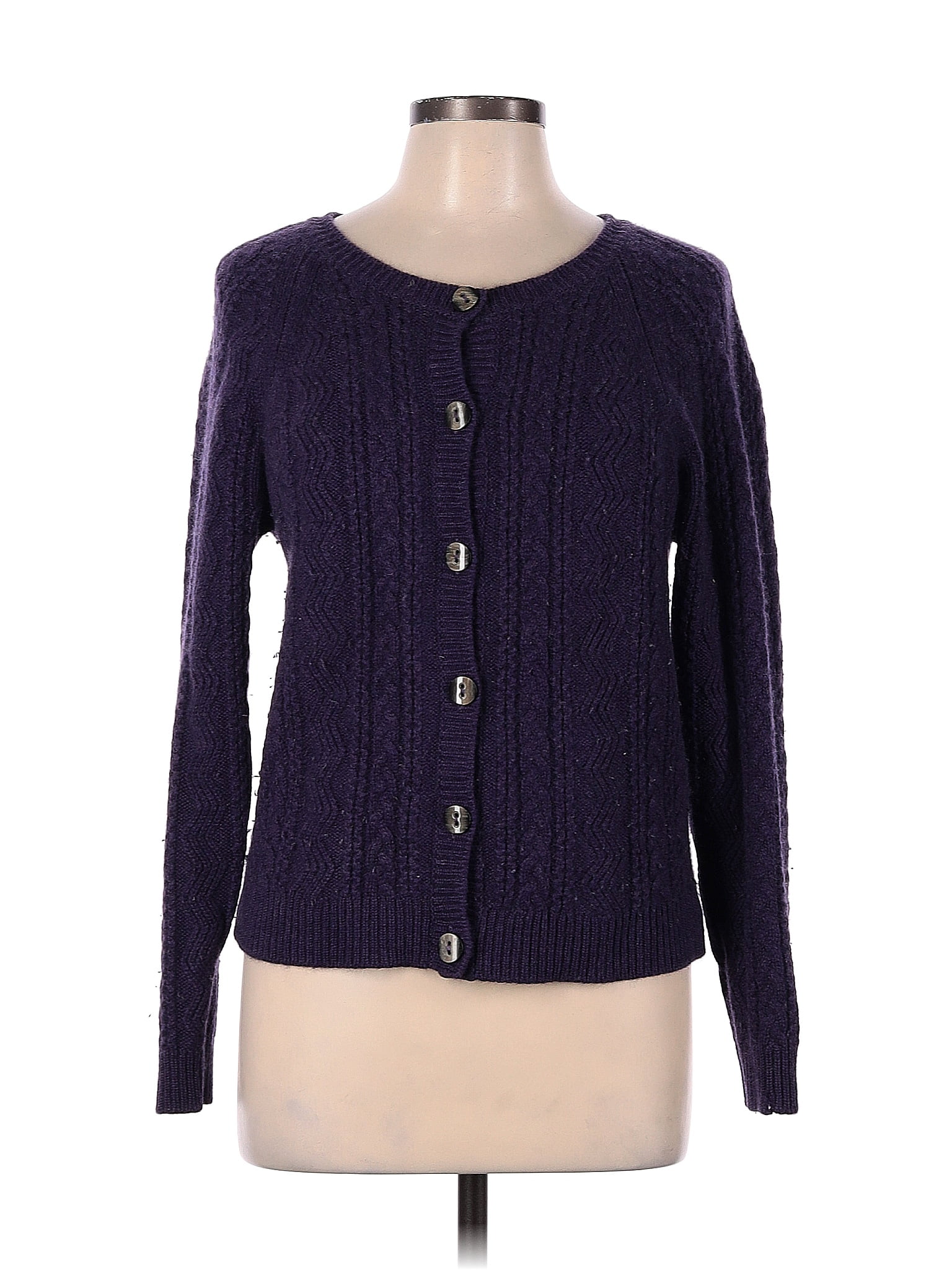 Brora 100% Cashmere Purple Cashmere Cardigan Size 12 - 71% off | thredUP