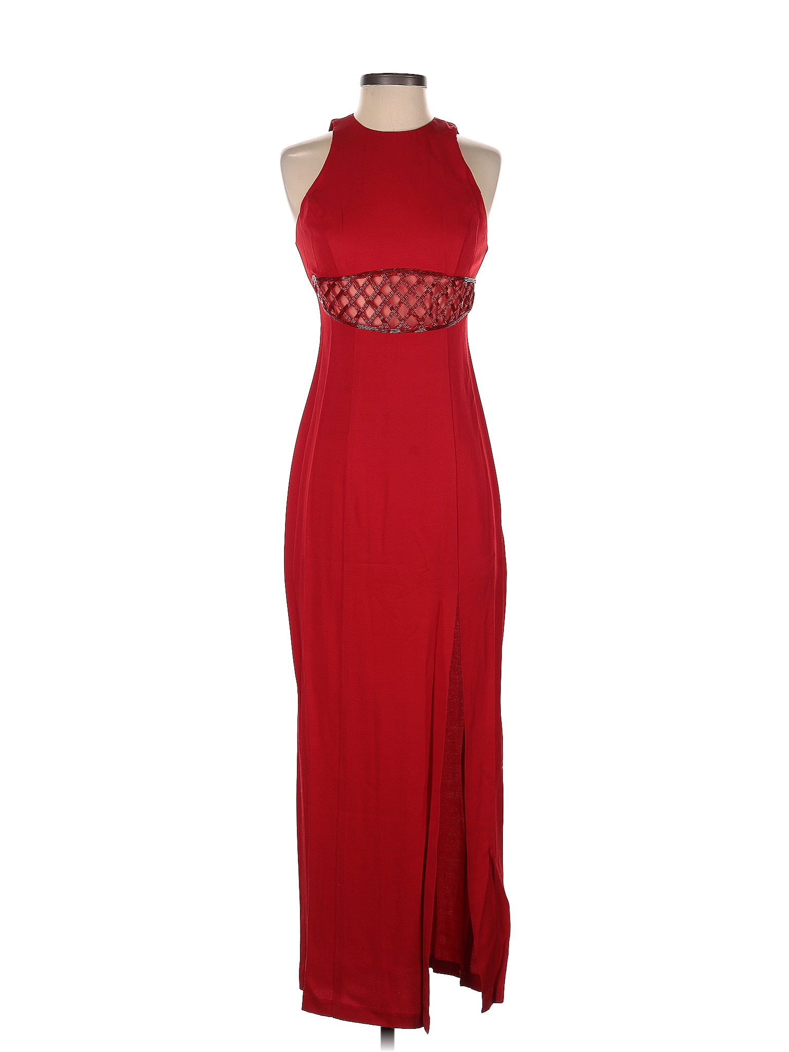 Robe De Cocktail Faviana Junior Taille 3/4 Rouge - Occasion En Très Bon état