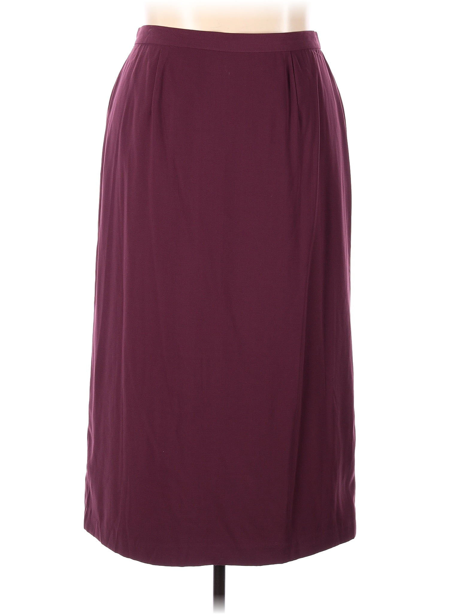 DressBarn 100% Polyester Burgundy Casual Skirt Size 18 (Plus) - 41% off ...