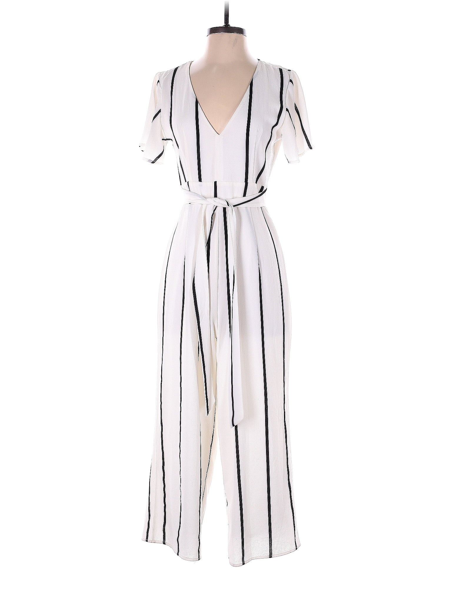 Oval Crystal Stone Wrap Jumpsuit