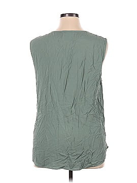 H By Halston Sleeveless Button-Down Shirt (view 2)