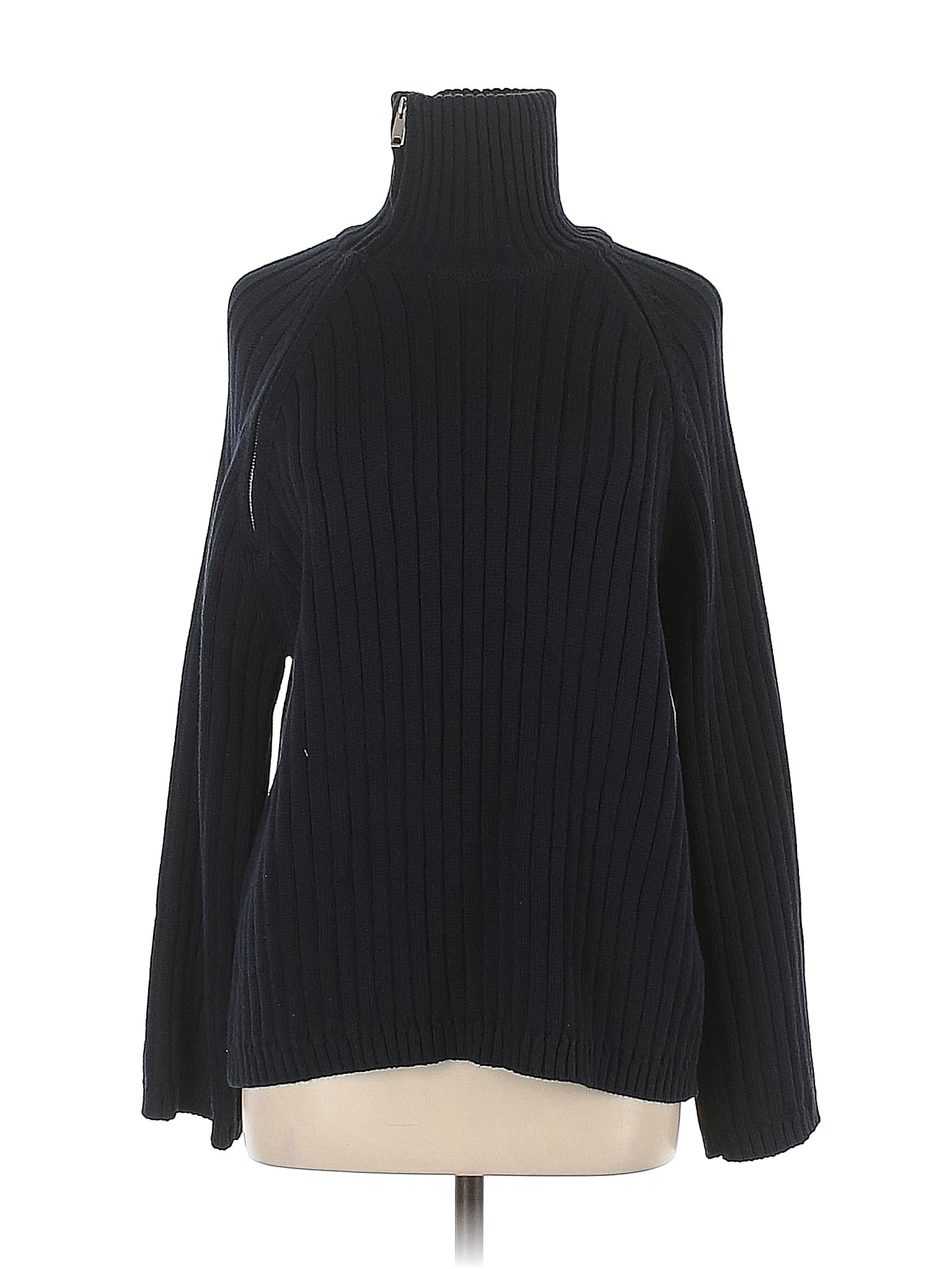 Zara 100% Cotton Black Turtleneck Sweater Size M - 46% off | thredUP