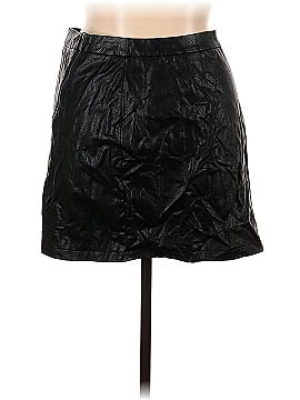 oasis Faux Leather Skirt (view 2)