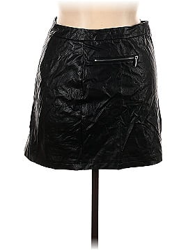 oasis Faux Leather Skirt (view 1)