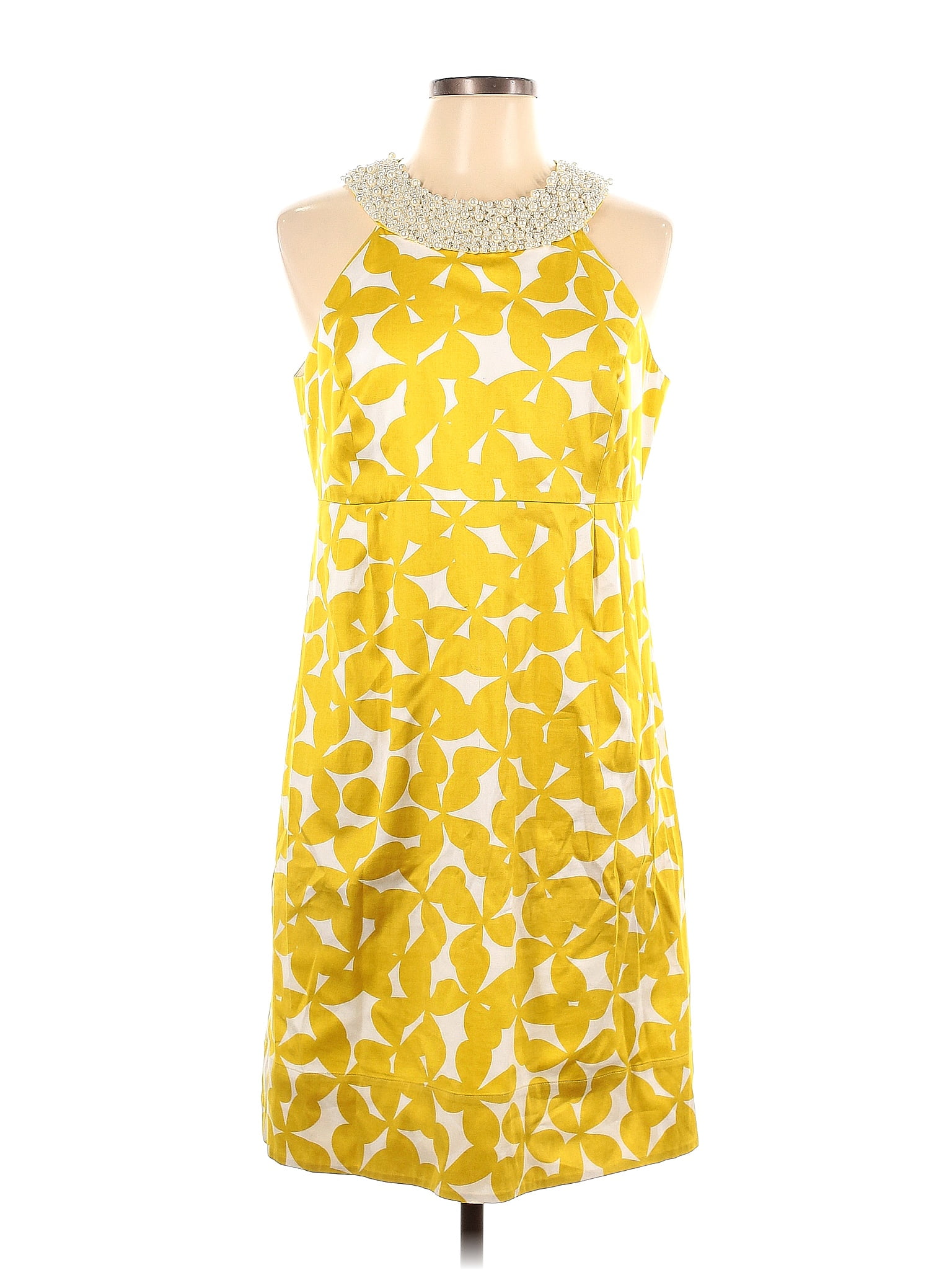 INC International Concepts Yellow Cocktail Dress Size 12 75 off