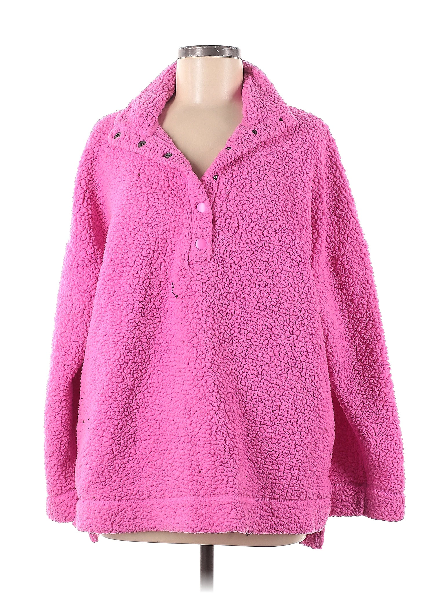 Aerie 100% Polyester Pink Fleece Size M - 56% off | thredUP