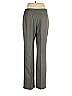 Le Suit 100% Polyester Tweed Chevron-herringbone Gray Dress Pants Size 8 - photo 2